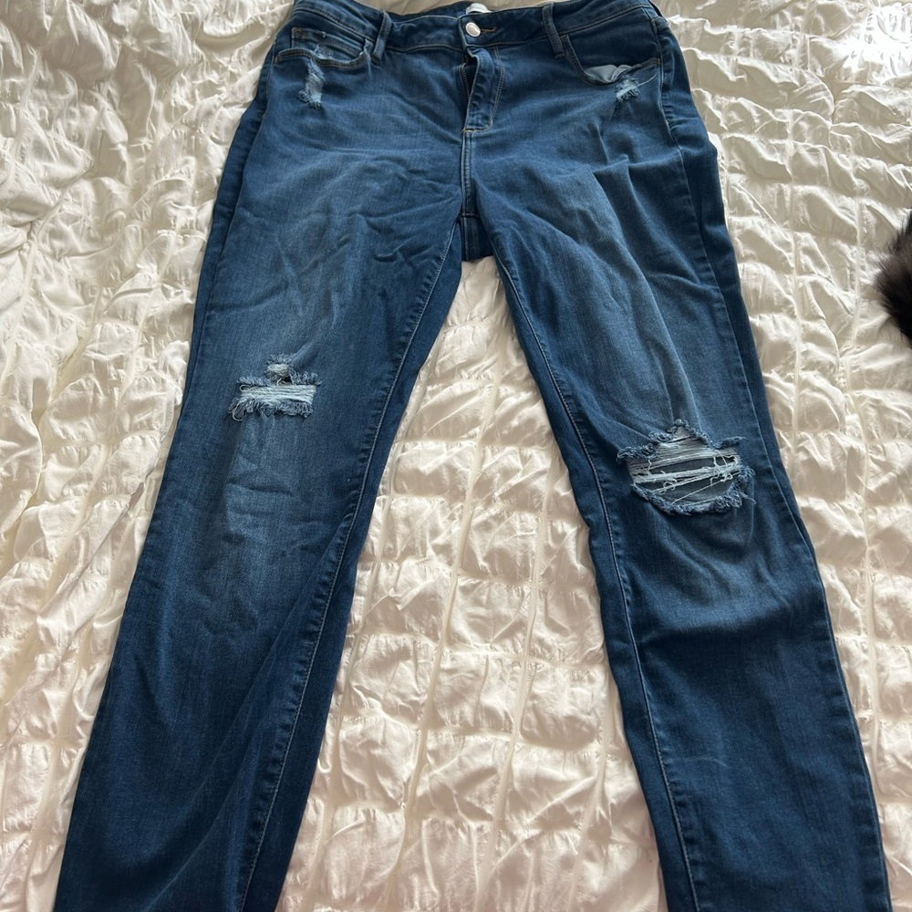 Discount Divas Distressed Skinny Jeans